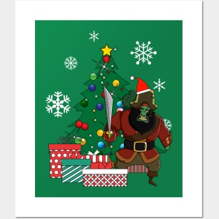 LeChuck Around The Christmas Tree Posters and Art